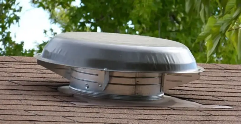 attic fan installation services with low-profile roof ventilation unit in Atlanta, GA