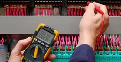 electrical service showing professional testing and troubleshooting of electrical panel by licensed electricians in Atlanta, GA