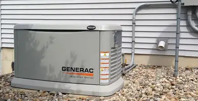 generator installation service featuring outdoor standby generator setup by licensed electricians in Atlanta, GA
