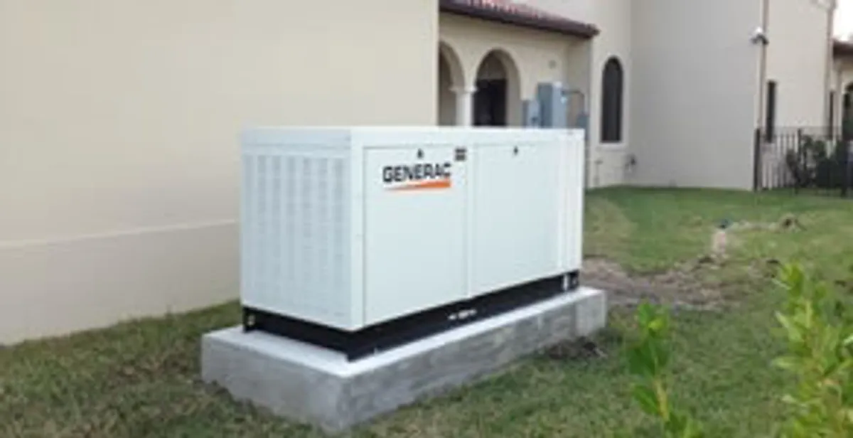 generator installation service showing standby generator professionally installed for residential power backup in Atlanta, GA