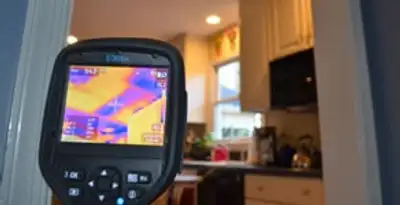 home energy audit service using thermal imaging to evaluate electrical efficiency inside a home in Atlanta, GA