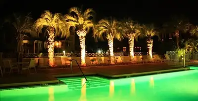 landscape lighting installation services illuminating outdoor recreational areas in Atlanta, GA