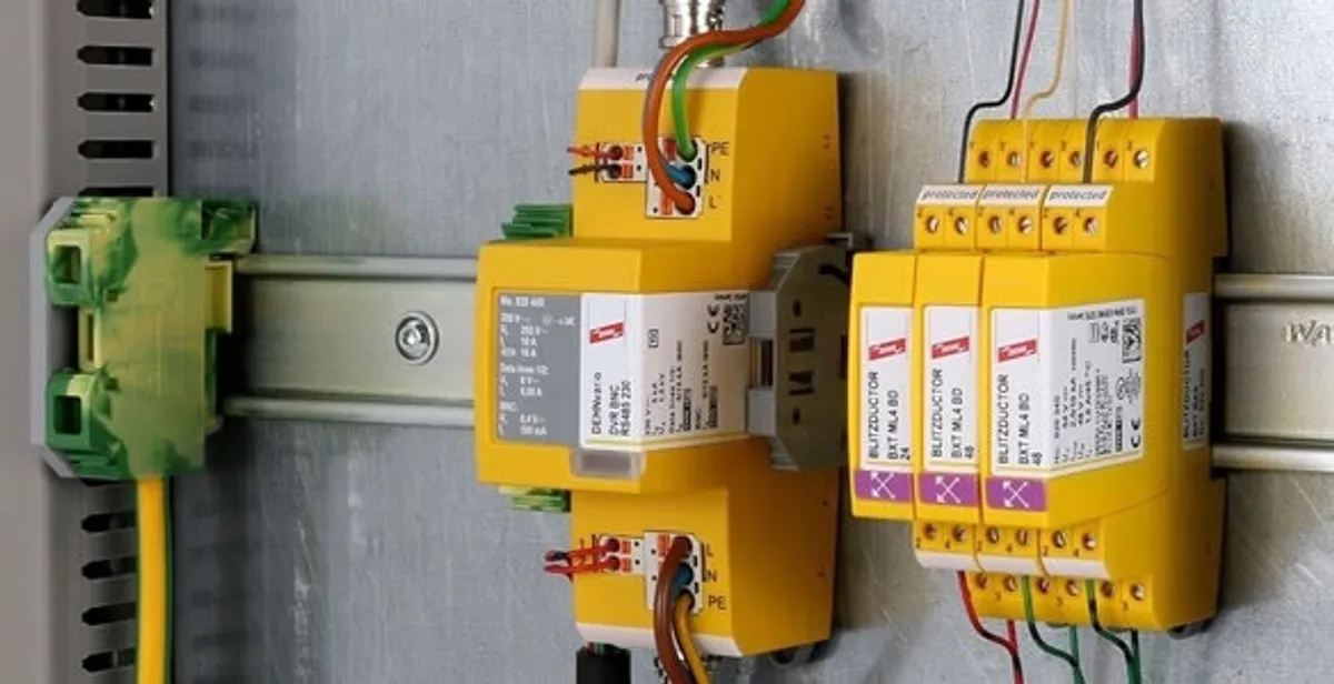 lightning surge protection system with surge suppressors installed by electrical service professionals in Atlanta, GA