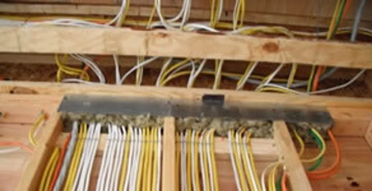new construction wiring services with organized electrical rough-in performed by licensed electricians in Atlanta, GA