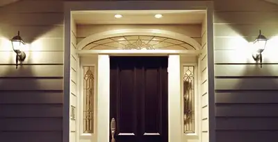 security light installation services with professionally installed entryway lighting in Atlanta, GA