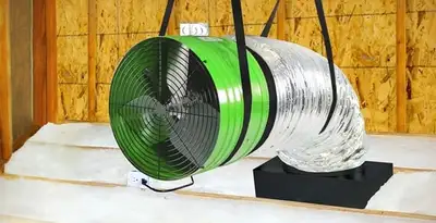 whole house fan installation services with professionally mounted ventilation fan system in Atlanta, GA